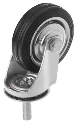 SCt 93 - Промышленное колесо 75 мм, болт М10 (поворотн., черн. рез., роликоподш.)